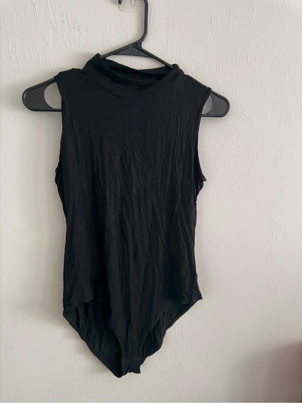 Sleeveless Mock Neck Bodysuit - Black